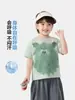 Camiseta Masculina de Algodão Manga Curta Estilo Europeu Direita Verão 2026 Nova Roupa Infantil Bebê Verão Fina Estilo Tendência