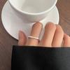 Anillo sencillo de plata 925, anillo que no se decolora, diseño de nicho, sensación de estilo ins, joyería simple, anillo de plata esterlina de alta gama, venta al por mayor para mujeres