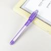 Bolígrafo de tinta invisible UV, resaltador multifunción de papelería para niños, luz LED, bolígrafo de tinta invisible UV, venta al por mayor