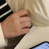Anillo fino de plata esterlina Onihan S925, anillo de bambú, personalidad de moda, diseño de nicho para el dedo índice femenino, estilo frío de alta calidad
