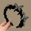 Elegante diadema de cuadros de lunares para mujer, diadema de corona alta para lavarse la cara, diadema para uso diario con dientes, accesorio para el cabello