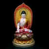 Estátuas de Mármore Branco dos Três Tesouros: Buda Amitabha, Buda Tathagata, Buda da Medicina e Buda Shakyamuni para Adoração