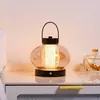 Luminária de Mesa Palácio Vintage para Decoração de Estudo e Quarto, Luminária de Cabeceira com Interruptor de Toque, Recarregável, Luz Noturna Ambiente Portátil
