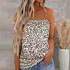 Camiseta con estampado de comercio exterior transfronterizo de Amazon Wish, nueva camiseta de chaleco pequeño con pecho descubierto para Europa y América (2023)