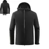 Nova jaqueta masculina de exterior 2026, quente, à prova de vento e à prova d'água, adequada para caminhadas, com camada externa removível e logotipo personalizável para roupas de trabalho femininas