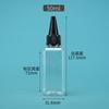 Frasco Spot 60ml 50ml com Ponta Transparente Plástico PET Poliéster Frasco Dosador Tinta Pigmento Frasco squeeze