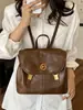 Mochila Estilo College Retrô 2026 Novo Modelo Feminina Design de Nicho Versão Coreana Mochila Casual Versátil