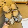 Zapatos de ballet con estampado de lunares estilo Ins, leopardo KT, accesorios para DIY, dijes de zapatos de moda y versátiles, hebillas decorativas para zapatos con agujeros