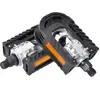 Pedal de bicicleta dobrável pedal plástico dobrável semi-alumínio pedal de mountain bike Preto grande quantidade Congyou