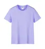 Camisa de Algodão Puro para Verão com Gola Redonda e Manga Curta, Respirável e Confortável, Roupa para Trabalho em Grupo com Logotipo Imprimível, Camisa Cultural para Team Building da Empresa