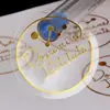 Adesivo Transparente Autoadesivo à Prova d'Água Material PVC Logo Marca Registrada Personalizado Frasco de Perfume Código QR Estampagem a Quente Adesivo de Selagem
