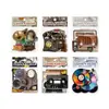 Pacote de Adesivos História Retrô, Série Toca-Discos, Adesivos Decorativos para Diário Vintage DIY, 10 Folhas, 6 Designs