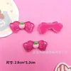 Accesorios de resina para bricolaje, serie de dibujos animados de oso de fresa, funda de teléfono de gel crema, accesorios para el cabello, hebilla de zapato, caja de almacenamiento, parche para taza de agua