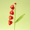Enfeites criativos decorativos de feriado, flores artificiais, flores de lã, buquês de flores de lã prontos, flores de lírio-do-vale feitas à mão em crochê