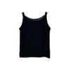 2025 Estambre Seda de Morera y Lana Tejido Top Sling Pequeño para Mujer Ropa Exterior Tejida Sin Mangas Chaleco de Rayas Horizontales Delgado