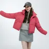 90% pluma de pato inverno 2026 novo estilo coreano jaqueta de plumas para mulheres, estilo curto, gola alta, cor sólida, casual e versátil, disponível em várias cores