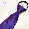 Corbata de Hombre Cremallera Novio Boda Roja 8cm Vestido Negocio Nudo Negro Libre Perezoso Fácil de Tirar Azul Corbata