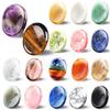 Piedra de descompresión colorida de cristal natural para pulgar, placa de masaje con forma de pulgar, de gran venta transfronteriza.