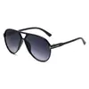 Gafas de sol de moda universales de doble puente con letra T transfronteriza, montura grande, gafas de sapo, estilo ins, gafas de aviador al por mayor