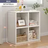 Estantería estante de almacenamiento pequeño de piso estante de almacenamiento multicapa armario pequeño armario de almacenamiento contra la pared integrado color madera maciza estantería corta