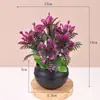 Plantas en maceta de planta verde artificial, plantas verdes artificiales minimalistas nórdicas, plantas en maceta para escritorio de oficina, accesorios de fotografía, bonsái de planta verde pequeño