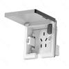 Tipo de Enchufe Invisible 86 Empotrado Baño Cocina Oculto Integrado Panel de Enchufe de Cinco Agujeros 10A con Interruptor