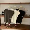 Camiseta de Verano Francesa Wgwe, Diseño Simple y Elegante, Cintura Ajustable Versátil, Adelgazante, Manga Corta Hombros Descubiertos para Mujer W8955