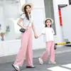 Pantalones Rectos Geniales para Niños, Pantalones de Pierna Ancha para Niñas, Leggings Casuales Familiares, Pantalones para Bebés Niños Talla Mediana y Grande para Casa Anti-Mosquitos