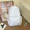 Nueva Mochila Escolar Estilo Coreano para Estudiantes de Secundaria y Preparatoria, Bordado Sencillo, Versátil, Gran Capacidad, Mochila para el Campus