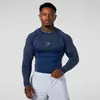Camiseta de Fitness Cross-Border YOUNGAL Ajustada Masculina Top Esportivo para Treino Secagem Rápida Alta Elasticidade GYMSHARK