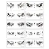 Pegatinas para Ojos de Halloween Transfronterizas al por Mayor Pegatinas Creativas para Maquillaje de Ojos Fiesta Decoración de Maquillaje Oscuro Pegatinas de Tatuaje para Ojos Personalización