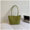 Bolsa de Mano Vintage Calada para Mujer 2026 Nueva Tendencia Bolso de Hombro Coreano de Nicho Bolso Tote Simple de Gran Capacidad