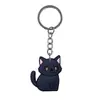 Venta al por mayor del fabricante Llaveros Lindos de Gato Hechos de Material Plástico Suave, Llaveros Planos para Eventos Promocionales