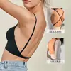 Hermoso Sujetador de Espalda para Mujer Verano Delgado Pecho Pequeño Push up para Verse Más Grande Sin Costuras Invisible Espalda Descubierta con Forma de U