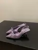 Sapatos de salto alto Chuyuji para mulheres, estilosos e confortáveis, sandálias de bico fechado com estampa de leopardo, sapatos de fada, novo modelo 2026 de bico fino