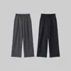 Pantalones Largos de Algodón Puro 25Ss Tejido de Imitación Pierna Recta Plisados Transpirables de Secado Rápido, Pantalones de Chándal para Todas las Estaciones, Pantalones Sueltos Casuales
