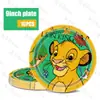 Suministros para Fiesta de Cumpleaños El Rey León Vajilla del Rey León Platos de Papel Vasos de Papel Mantel Set de Decoración con Globos Desechables