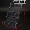 Portatarjetas Caja de Almacenamiento de Escritorio Soporte de Exhibición Transparente Acrílico Transparente Multicapa Nezha Pequeño Tesoro Mary Portatarjetas de Juego de Cartas