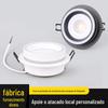 Fábrica de Origem Gx53 Housing de Spot Embutido Circular Emissor Lateral Ultra Fino de Alumínio para Teto para Sala de Estar e Corredor