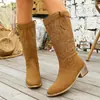 Otoño 2026 Nueva Llegada Comercio Exterior Tallas Grandes para Mujer Casual Cómodo Estilo Europeo Americano Moda Ropa Exterior Botas Talla Única