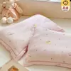 Funda de almohada de gasa arrugada de algodón para niños Funda de almohada de látex para bebé 30X50CM Funda interior para cojín de siesta de jardín de infancia