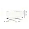 Bandeja acrílica transparente cuadrada para cubo de agua, cubeta recolectora de agua, tanque de agua, caja de almacenamiento, recipiente de cultivo, botella de agua con tapa, tapa sellada