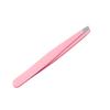 BQI Rizador de Pestañas Postizas Oblicuo para Principiantes Acero Inoxidable Auxiliar para Pestañas Postizas Forma de Cejas Pinzas para Depilar Vello Facial Clip de Belleza