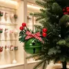 Campana de Hierro Navideña Puede Sonar Colgante Adornos Decoración de Árbol de Navidad Accesorios DIY Atrezzo Ventana Adornos Navideños