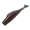 Cebo señuelo T-tail TPR flotante cebo blando T-tail gusano blando pez blando cebo artificial para pesca de fondo con aparejo de anzuelo con cabeza de plomo para capturar pez mandarín y lubina
