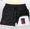 Pantalones de Playa de Verano para Hombre Doble Capa 2 en 1 Estilo Europeo y Americano, Pantalones Deportivos de Malla para Correr, Pantalones Cuádruples de Secado Rápido Impermeables