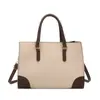 Bolso de mujer versátil y fresco 2026 nuevo bolso de mano de moda bolso tote con textura, gran capacidad y diseño de color block