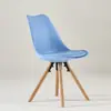 Silla Tulipan Industrial Imus Silla de Oficina Creativa Silla de Computadora Simple Tapizada Puleather Silla de Café Nórdica