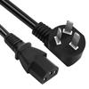 Cable de alimentación de tres clavijas estándar nacional, cola de cerdo, retardante de llama, cobre libre de oxígeno, cable de tres núcleos, cable de enchufe de CA para host de computadora doméstica
