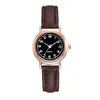 Reloj de Venta Caliente Transfronterizo para Estudiantes Coreano Simple y Lindo Reloj de Pareja de Secundaria Retro Literario de Correa Delgada y Esfera Pequeña